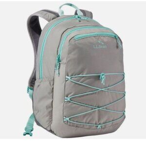 L.L. Bean Comfort Carry Women's Laptop Pack Backpack Rucksack 30L Grey Mint